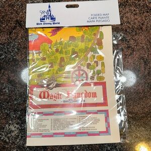 NWT Walt Disney World 50th Anniversary Vault Series Vintage Magic Kingdom Map